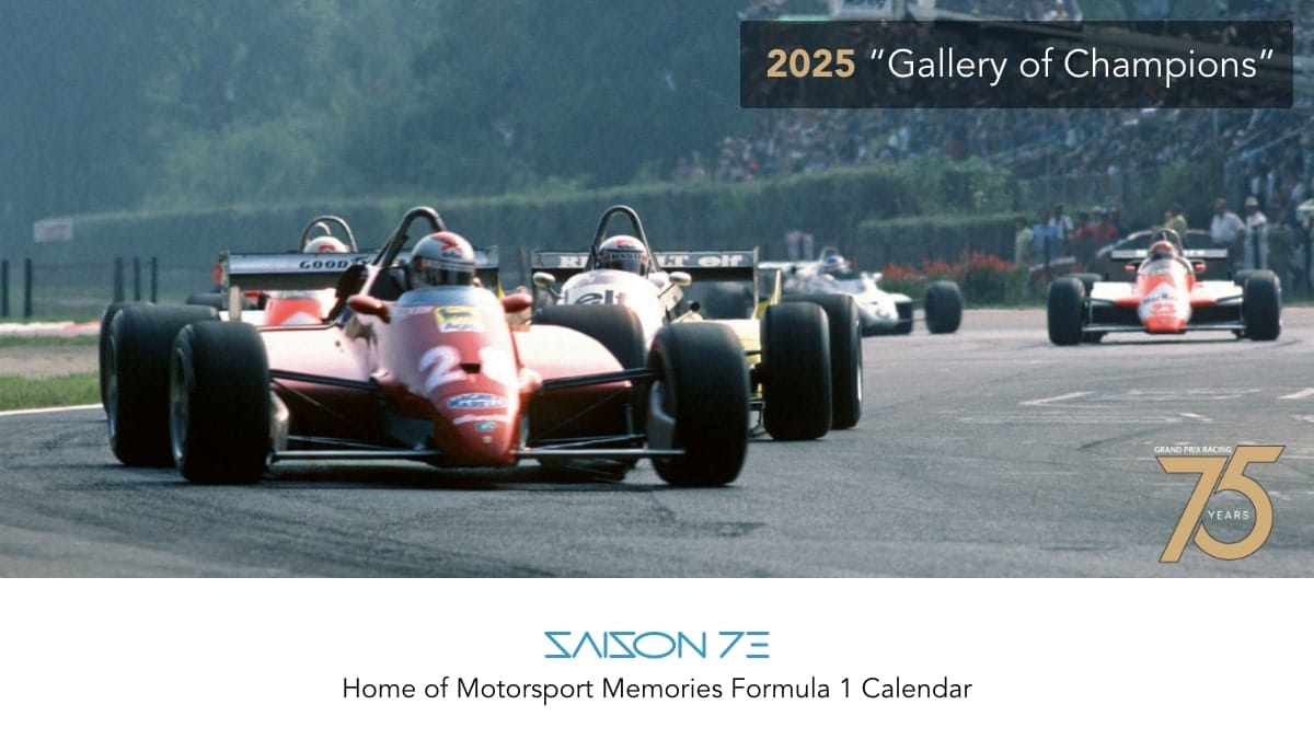 Saison73 F1 Motorsport 2025 Calendar "Gallery of Champions"